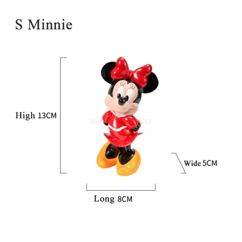 13/21 cm Disney Mickey Mouse Cifra Minnie Mouse Figurine de Colecție Rășină Model Statuia Păpuși Copii Jucărie Cadou de Moda Mașină Decr 5