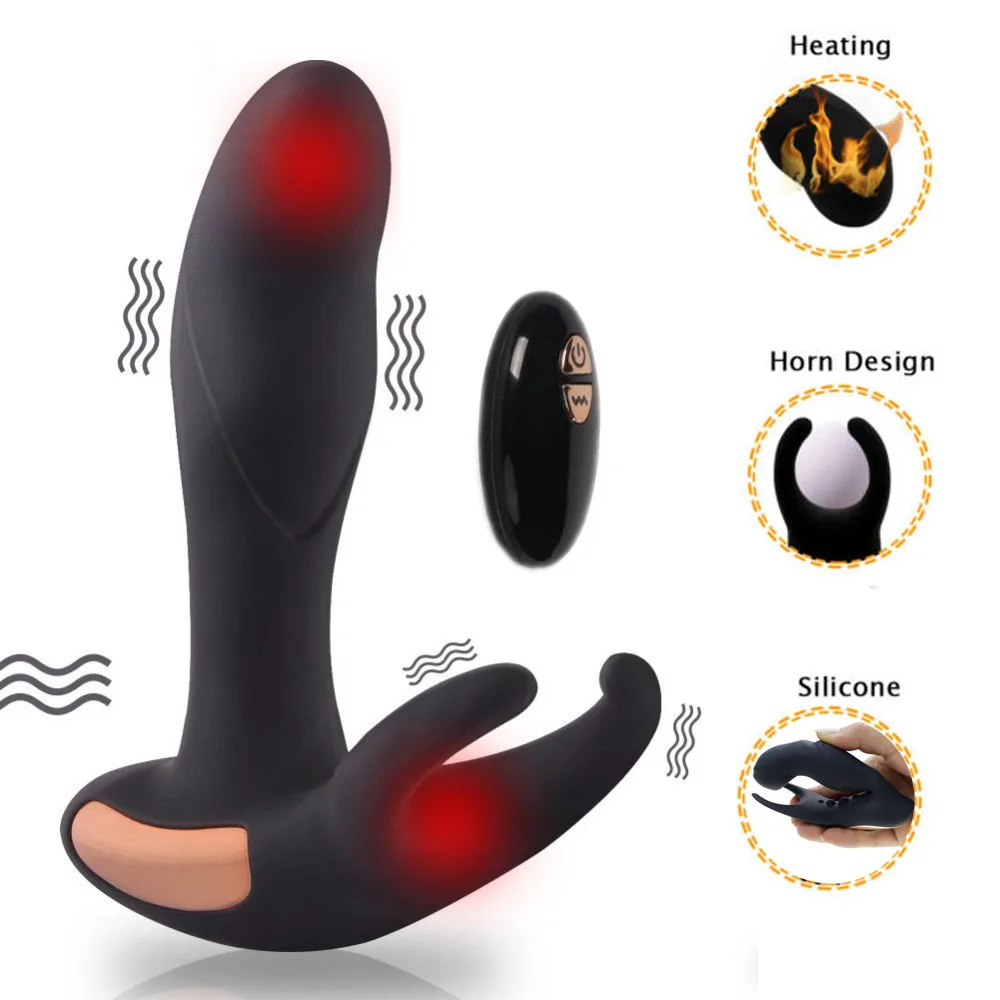 Masculin, Prostata pentru Masaj de Stimulare 7 Viteza Anal, Dop de Fund Dual Motors G-spot Vibrator la Distanță Adult Jucărie Sexuală Pentru Femei Cupluri