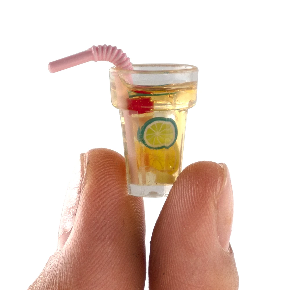 1buc 1/12 casă de Păpuși în Miniatură Accesorii Mini Rășină Fructe Ceașcă de Ceai de Simulare Băuturi Model de Jucarie Papusa Casa Decor 0