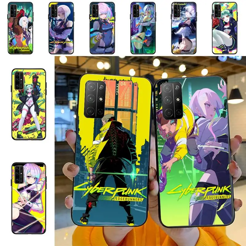 Anime Cyberpunk Edgerunners Cazul în care Telefonul Pentru Huawei Honor 10Lite 10i 20 8x 10 Funda pentru Honor9lite 9xpro Coque