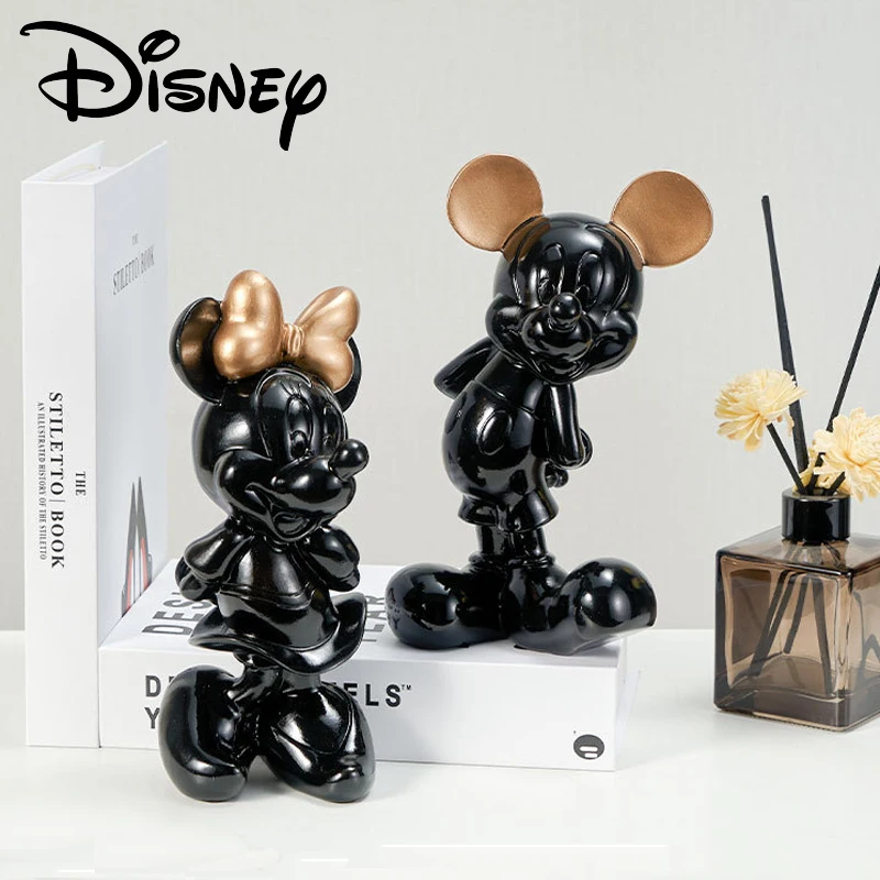 13/21 cm Disney Mickey Mouse Cifra Minnie Mouse Figurine de Colecție Rășină Model Statuia Păpuși Copii Jucărie Cadou de Moda Mașină Decr