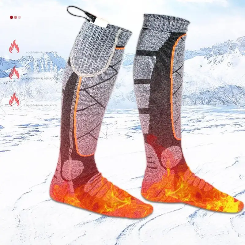 1Pairs Iarna Auto-Încălzire Șosete Termice Încălzit Șosete Moale Elastic Îngroșa Anti-Alunecare Șosete Pentru Femei, Bărbați în aer liber, Schi Ciorap