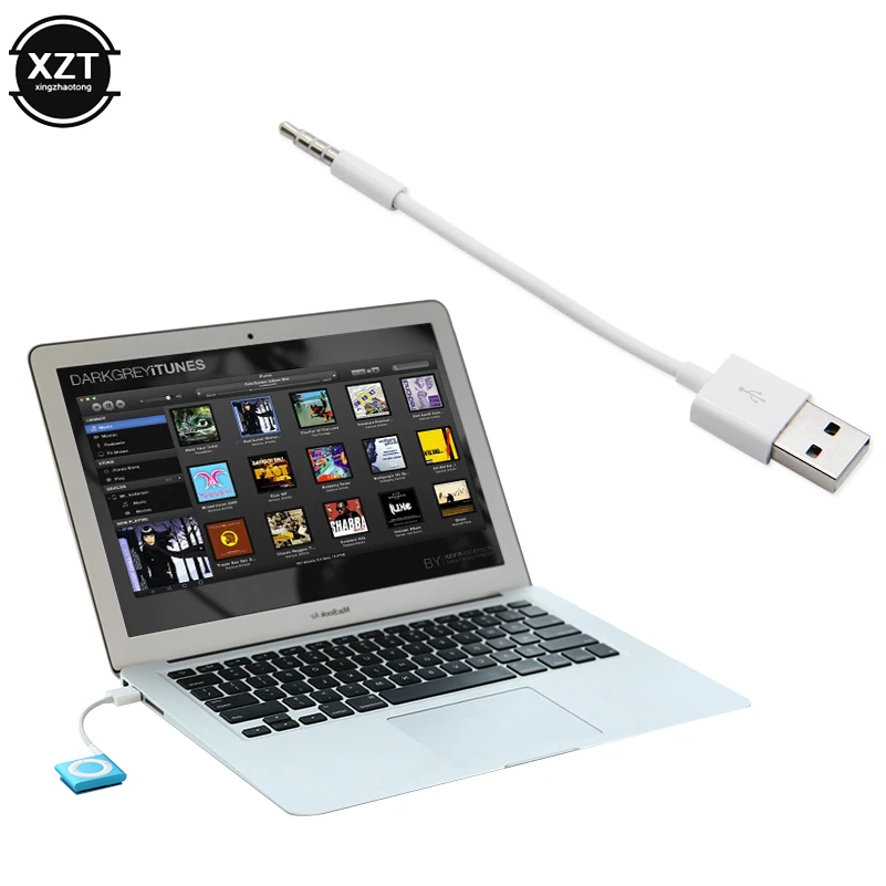 3.5 mm USB de Încărcare Cablu de Date Pentru Apple Pentru iPod Shuffle Jack de 3,5 mm Cablu Adaptor Pentru MP3 MP4 Player Vorbitor Incarcator Cablu de Sârmă