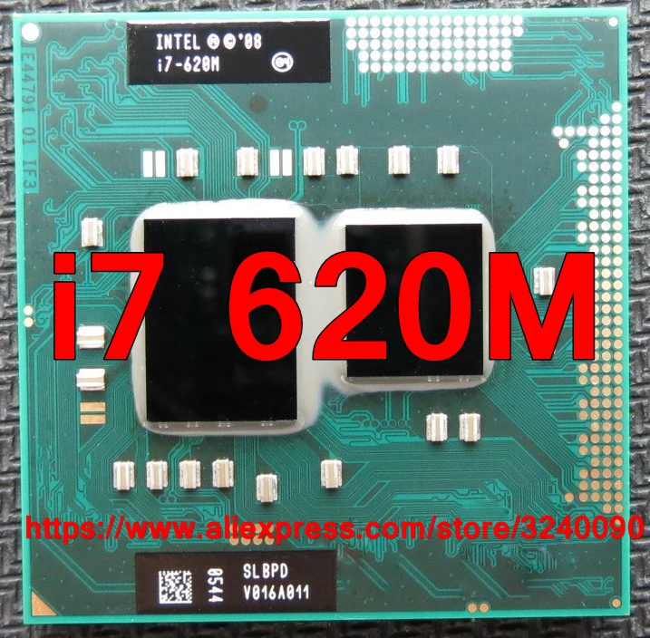 Original intel Core i7 620 de milioane de 2.66 GHz i7-620 de milioane de Procesor Dual-Core PGA988 SLBPD Mobile CPU Laptop procesor transport gratuit