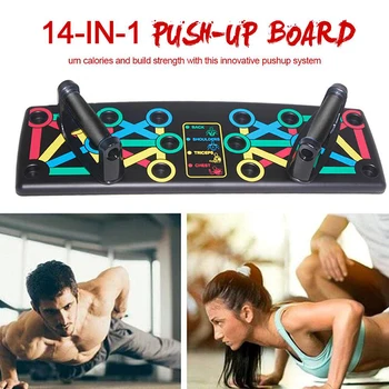 14 în 1 Împinge în Sus Rack Bord Bărbați Femei Exercițiu de Fitness Push-up Standuri Body-Building Sistem de Formare sală de Gimnastică Acasă Echipamente de Fitness