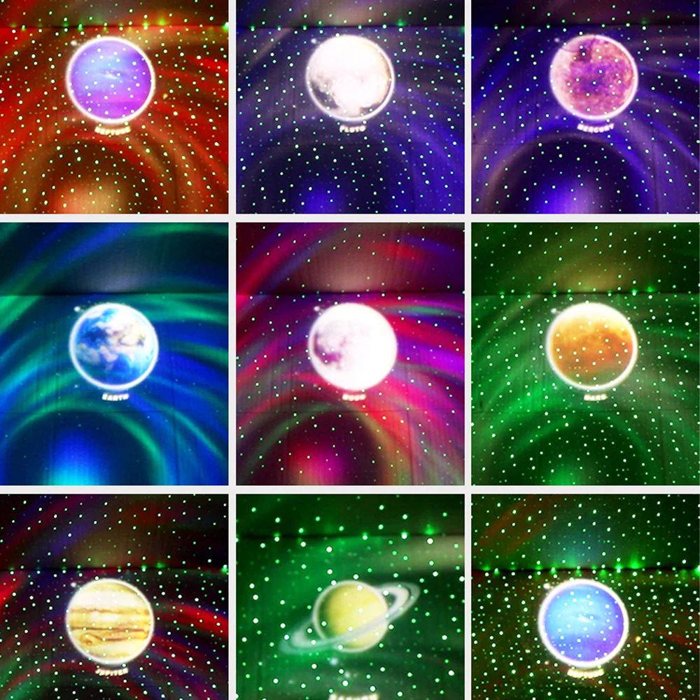 Led-Uri Galaxy Noutate Lampa Astronaut Cerul Înstelat Proiector Difuzor Bluetooth Music Star Luna Lumina De Noapte Pentru Copii Cadouri Decor Camera Anime 3