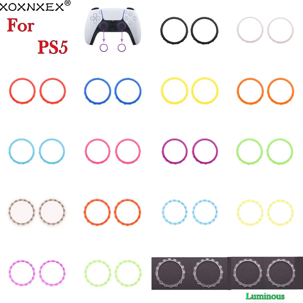 XOXNXEX 1set=2buc Pentru PS5 Ocupa Accent Inele de Înlocuire Pentru PS5 Controler Gamepad Accesorii