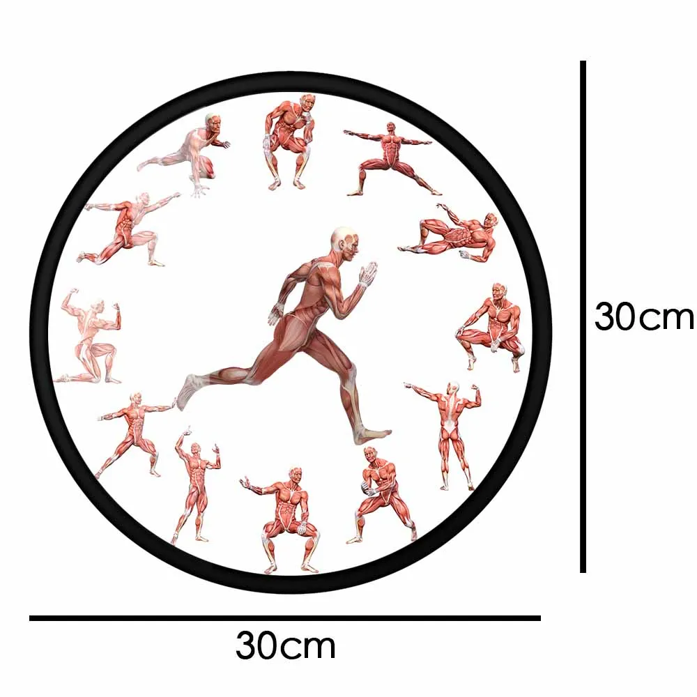 Anatomia Masculină Musculatura Ceas De Perete Anatomice Running Man Minimalist Ceas De Perete Muscular În Acțiune Ceasuri De Perete Medic Cadou 4