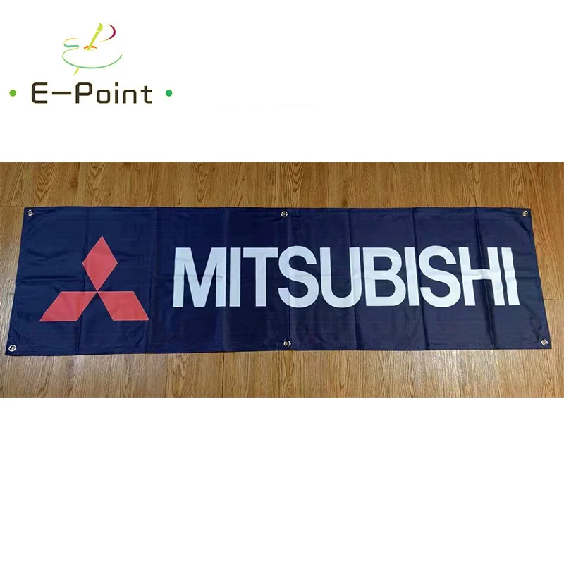 130GSM 150D Material Mitsubishi Auto Banner 1.5 ft*5ft (45*150cm) Dimensiuni de Acasă Pavilion Interior Decor în aer liber yhx052