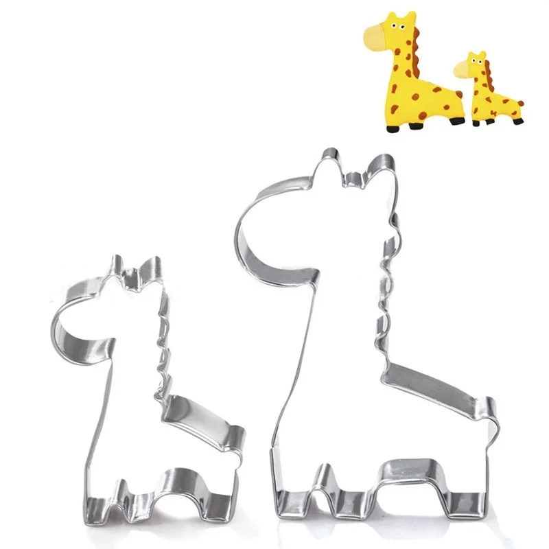 Hot Forma de Girafa Biscuit Mucegai Bakeware Fondant Tort Mucegai DIY Zahăr ambarcațiuni 3D produse de Patiserie Tăietori Cookie Instrumente de Copt Biscuiți Timbru