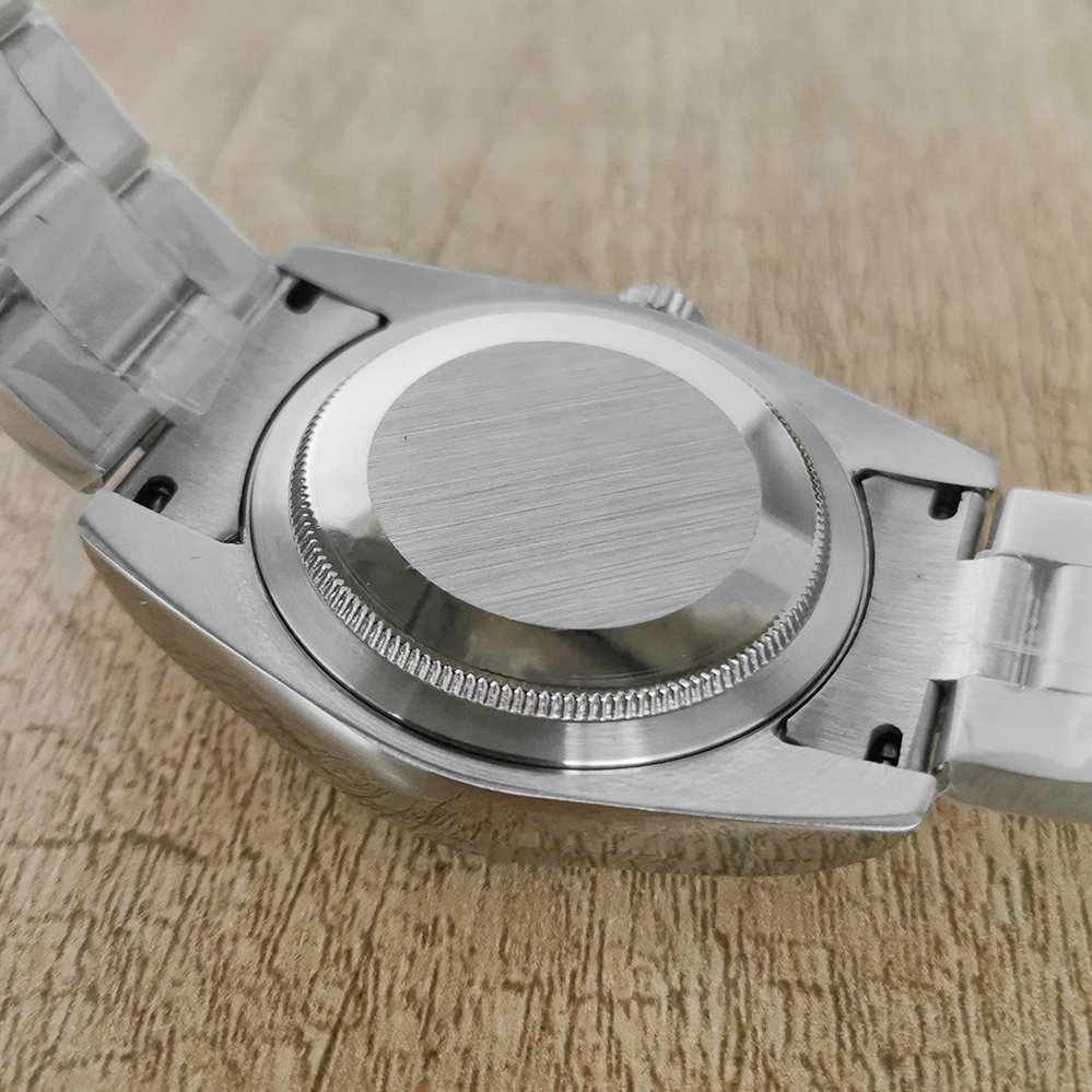 Accesorii ceas 36mm caz R rama + sticla safir + light medium curea din otel pentru NH35/36 mișcarea ceas de personalizare 3
