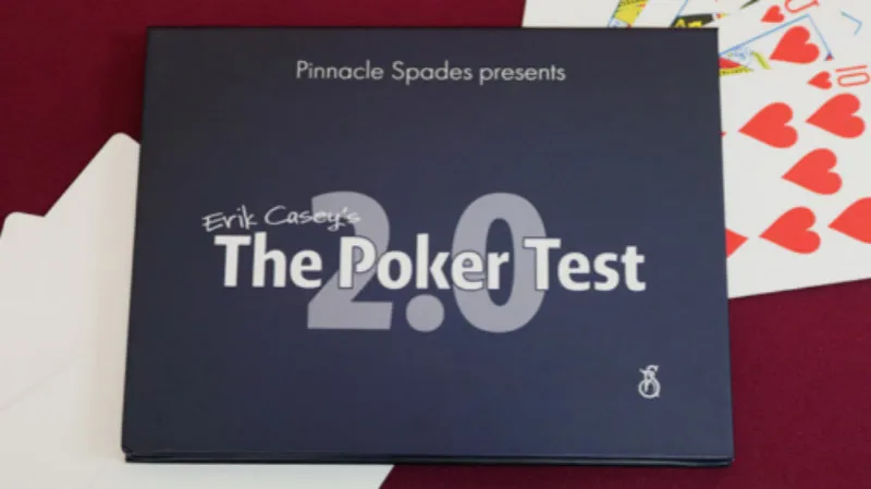 Poker Test 2.0 de Erik Casey(Gimmick și Instrucțiuni On-line) Trucuri Carte de Magie Magician Punți Iluzii Aproape Distractiv Magia Jucăriilor
