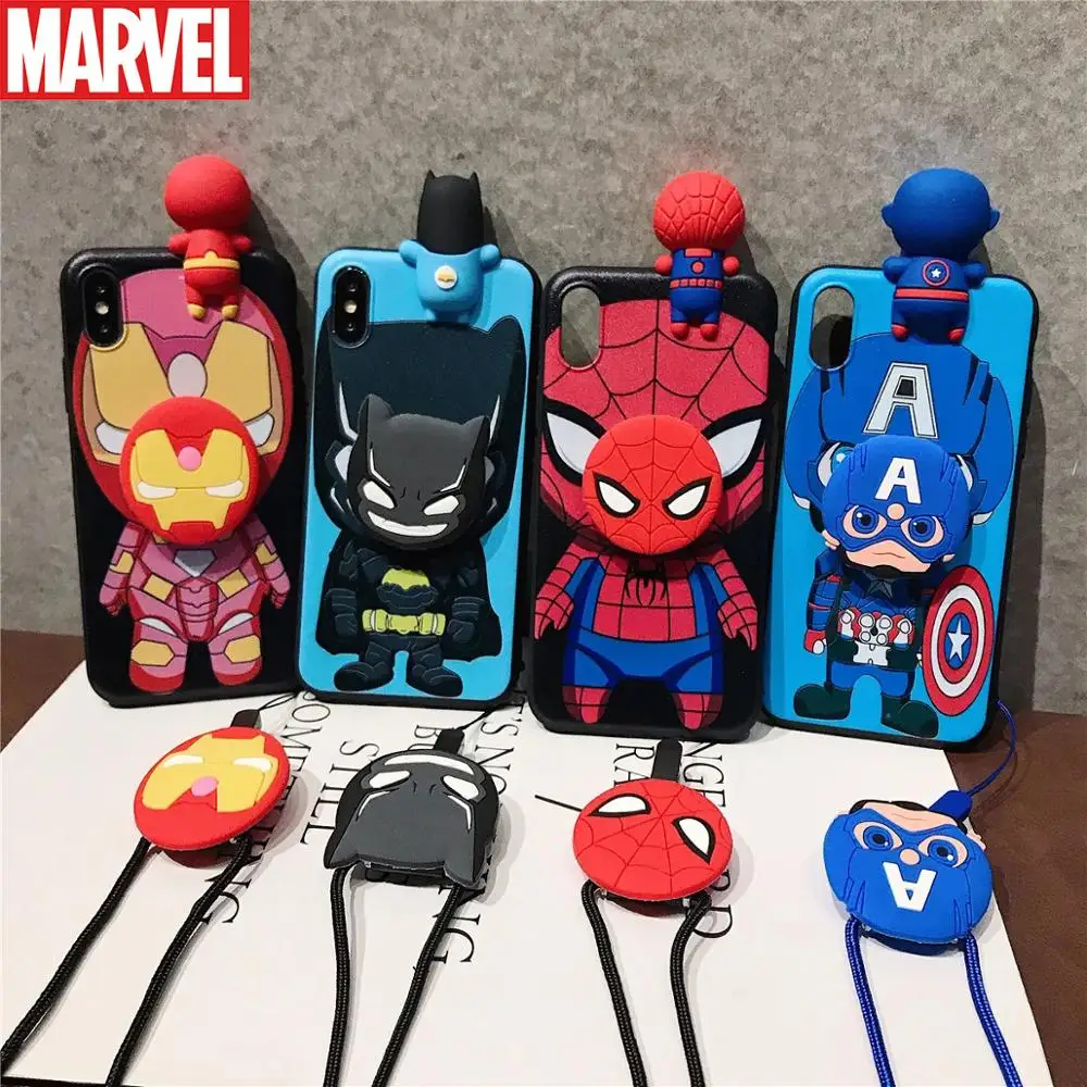 Marvel Iron Man, Spiderman Telefon Moale Caz pentru iPhone 11 Pro Max XR XS Max 7 8 Plus X Corp Plin de Moda se Răcească, Telefon Capacul din Spate