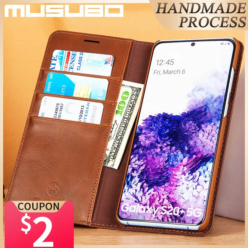 Musubo Caz Pentru Samsung S20 Ultra Acopere Cazurile de Lux din Piele S20 + 5G Funda S20 Plus Carcasa Flip Portofel Carte Coque Capa