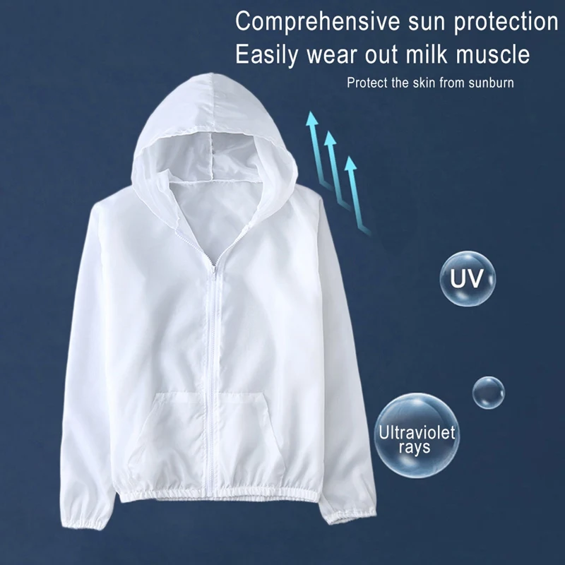 Vara UV Proteja Sacou Femei de Protecție solară Strat Exterior iute Uscat Îmbrăcăminte de protecție Solară Zip Up Hoodie Lungă Maneca