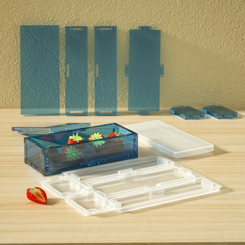 Domino Cutie de Depozitare Rășină Epoxidică Mucegai Recipient de Turnare Mucegai Silicon Meserii DIY L21E 2