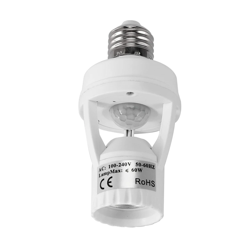 2X AC 110-220V 360 Grade Pir Inductie Senzor de Mișcare Infraroșu IR Umane E27 Priza Comutator Bază de LED Bulb Holder 2