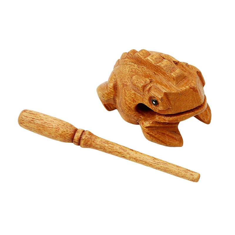 Copii Muzicale Decomprima Jucării Bani Lucky Frog Tradițional Din Lemn Instrument Muzical De Percuție Rasp Brinquedos Cadou 5