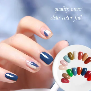 16 Culori Solide Paleta de Unghii Foarte Pigmentate Solid Gel de unghii Crema Set Unghii Gel Manichiura Kit Pentru Unghii DIY 2