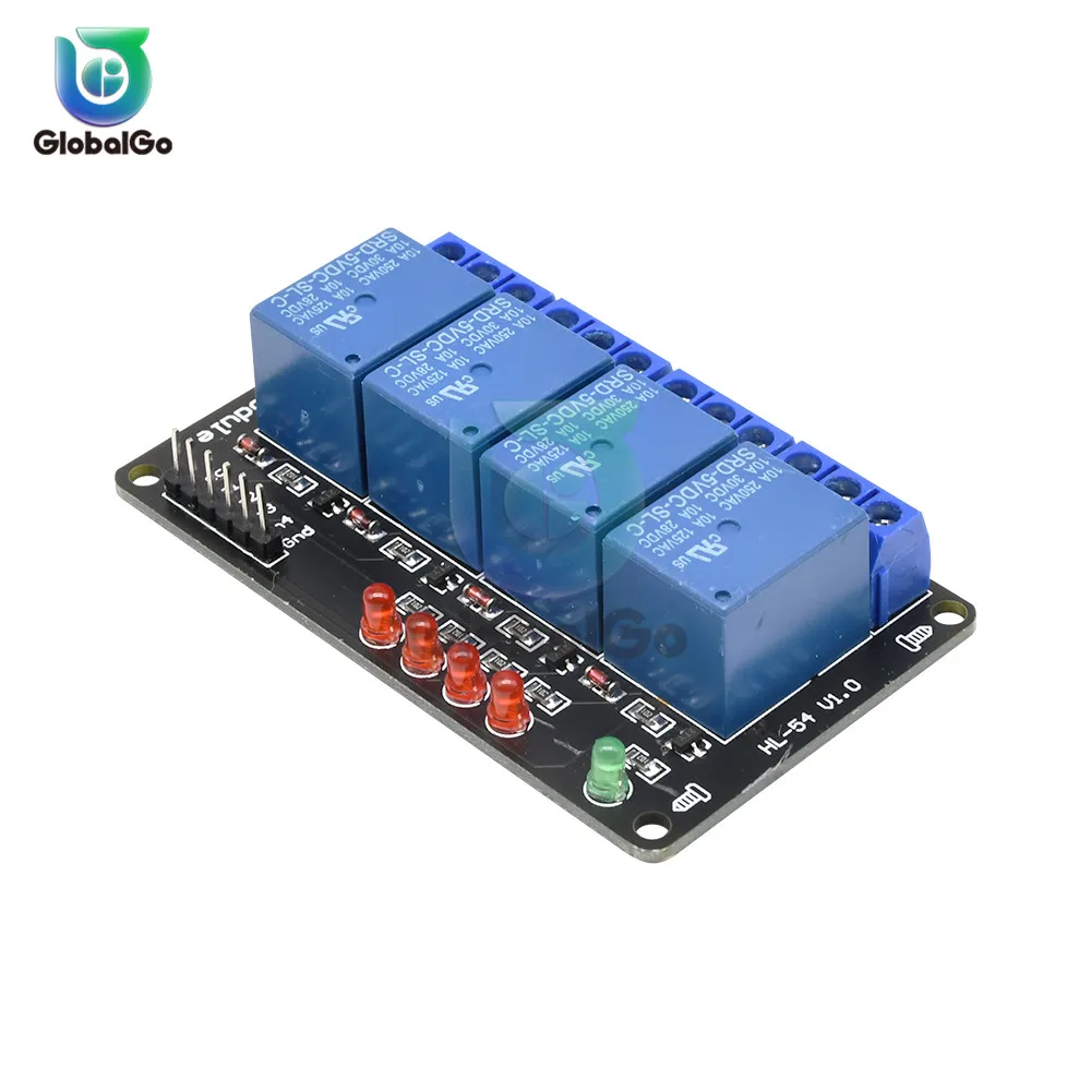 5V 4-canal de modul Releu cu Photocoupler Pentru arduino, Raspberry Pi Rosu Verde de Lumină Releu Comutator