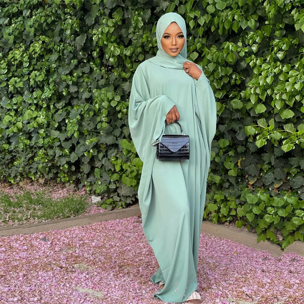 Dubai Caftan Orientul Mijlociu Musulmane Hijab Rochie Vrac Femei Haine Islamice Eid Ramadan Paryer Îmbrăcăminte Jilbab-Ul Abaya Arabă Moda 5