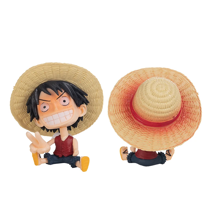 One Piece Anime Figurile 16 Style Q Versiune Model Luffy Zoro Sanji Nami Usopp Hancock Brook PVC Acțiune Drăguț Papusa Jucării de Copii 1