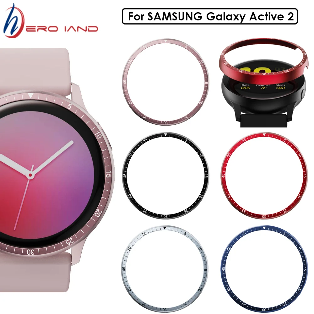 Rama Inel Pentru Samsung Galaxy Watch active 2 40mm 44mm Protector Caz Acoperire Sport Adeziv Metal Bara Accesorii Active2 40 0