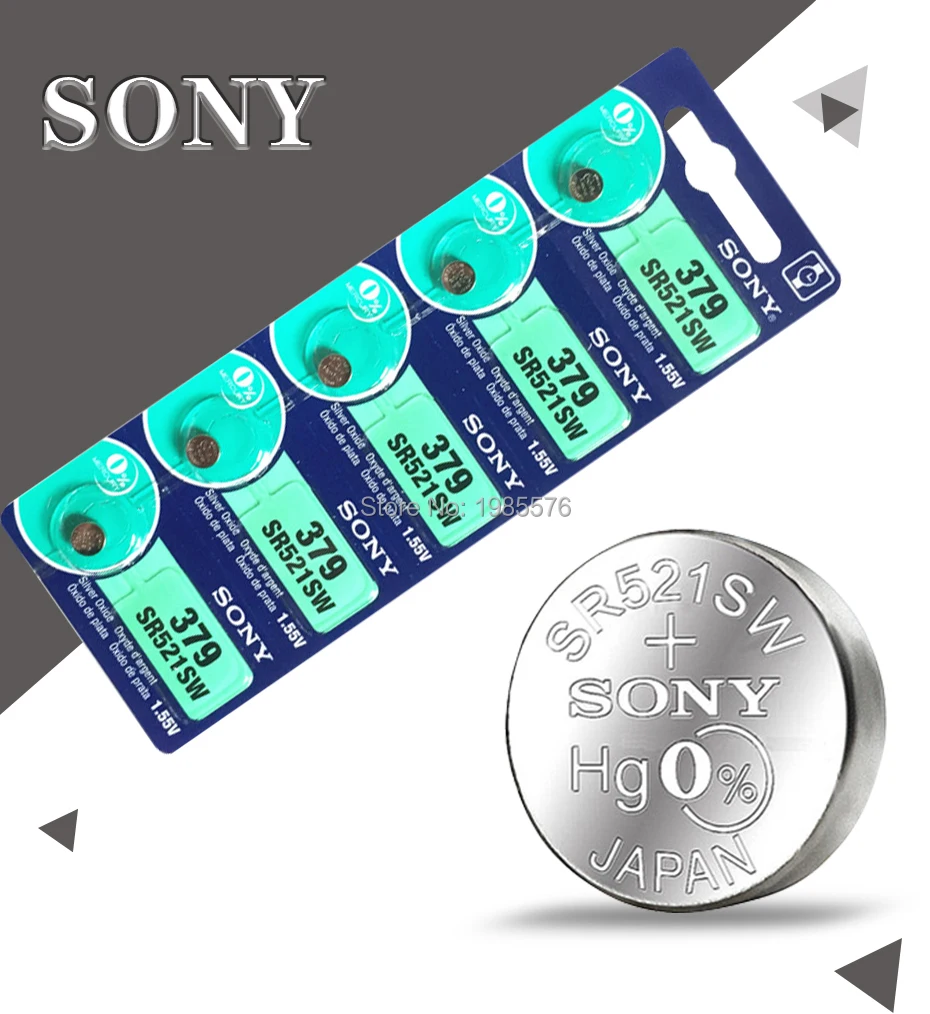 4Pc Pentru Sony Ceas Baterie De 1.55 V 379 SR521SW D379 V379 AG0 Oxid de Argint Buton Baterie Pentru Ceas Electronic Calculator 2