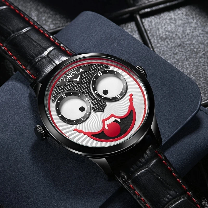 2023 Mens Ceasuri Clovn Ediție Limitată Designer de Ceas ONOLA Top Brand de Lux de Moda Cuarț Ceas pentru Omul Ceas Reloj Hombre 3