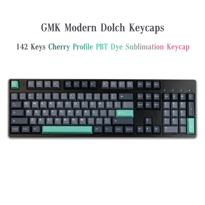 142 Cheile GMK Moderne Dolch taste Cherry Profil PBT Dye-Sub Mecanice Keyboard Keycap Pentru MX Comutator Cu 1.75 U 2U Shift61/64