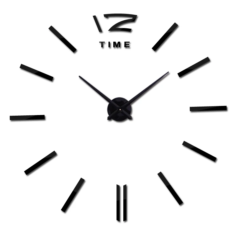 new sosire reală marca home decor autocolant de perete Camera de zi cuarț ceas digital mare ceas de perete cu design modern ceasuri de mare 1