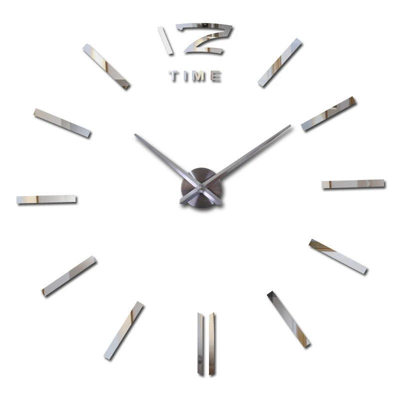new sosire reală marca home decor autocolant de perete Camera de zi cuarț ceas digital mare ceas de perete cu design modern ceasuri de mare 2