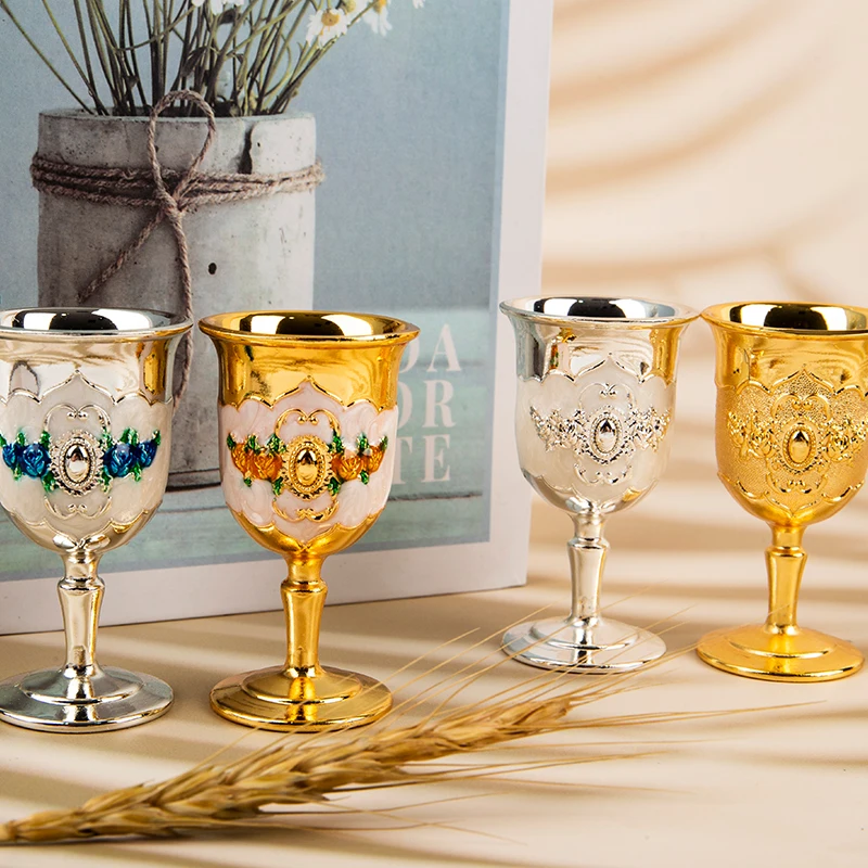 30ML Pahare de Vin, Pahare de Șampanie, Băuturi Cupă de Cocktail Cupa de Aur Vintage Pentru Decor Acasă