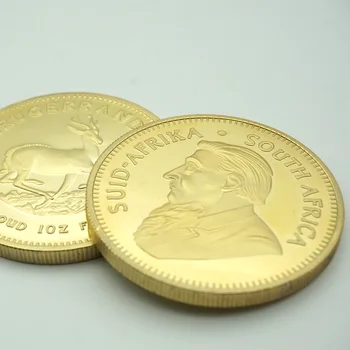 1967 Africa de Sud, Arabia Africa Krugerrand 1OZ Monedă de Aur Paul Kruger Valoare Simbolică Monede de Colectie 2 buc/lot transport gratuit