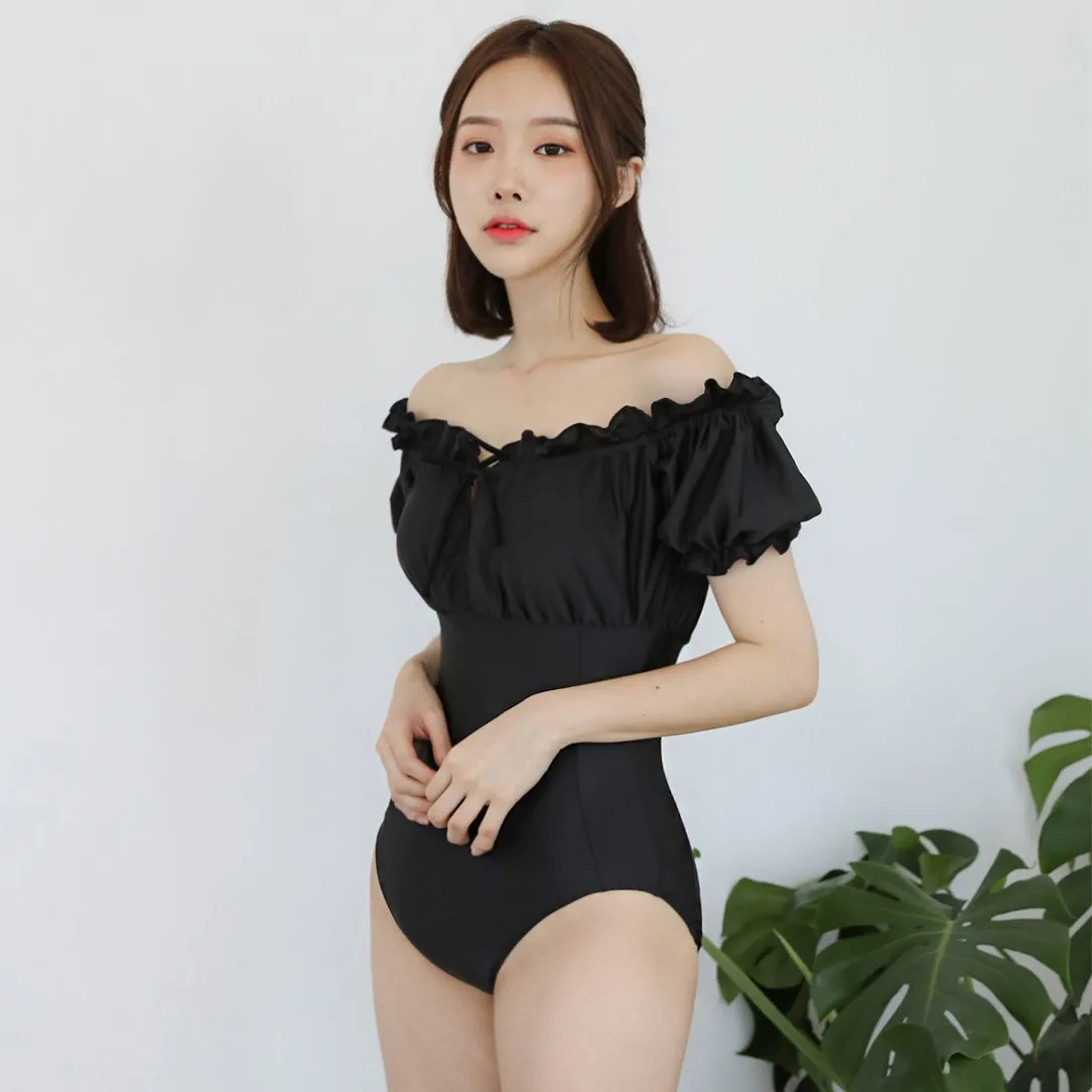 Ins vânt de-o bucată de costume de baie femei stil coreean sexy tube top sexy hot spring costume de baie femei 2