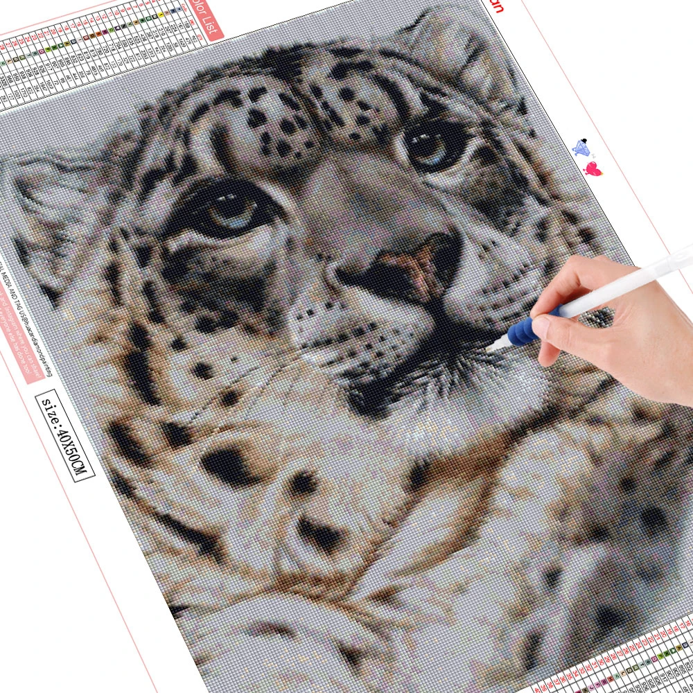 HUACAN 5D Diy Meșteșug Diamant Pictura Animal Diamant Broderie Cusatura Cruce Leopard Mozaic Vânzare Decor Pentru Casa 2