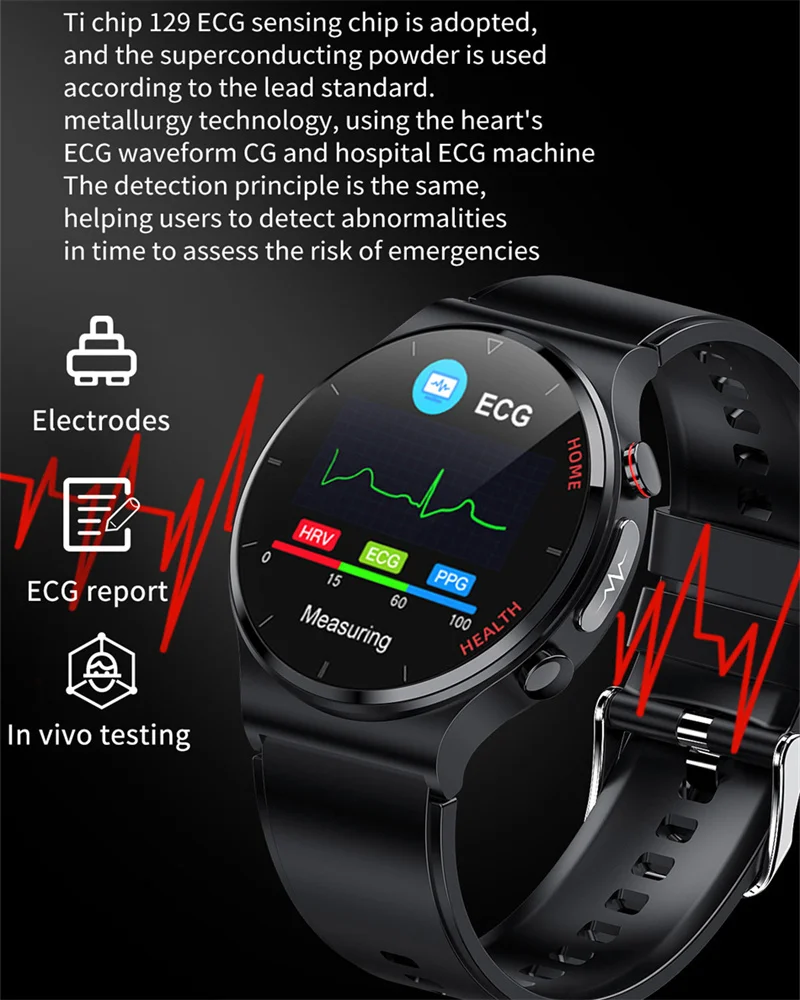 2022 Noi ECG+PPG Ceas Inteligent Oameni Temperatura Corpului de Oxigen din Sange Fitness Tracker IP68 rezistent la apa SmartWatch Oameni Pentru Huawei, Xiaomi 2