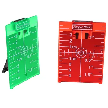 1BUC inch/cm Țintă cu Laser Card-Placă De Rosu/Verde cu Laser de Nivel 11.5cmx7.4cm Potrivit Pentru Linia de Lasere