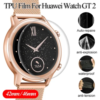 1buc Moale TPU Hidrogel Folie de Protectie Pentru Huawei Watch GT 2 42mm 46mm Ceas Inteligent Ecran de Protecție de Film 2