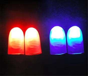 2 buc Amuzant Noutate LED Intermitent Degetele Copiilor Luminos Truc Magic Recuzita Aleatoare Copii Uimitoare Strălucire Fantastică Jucarii si Cadouri