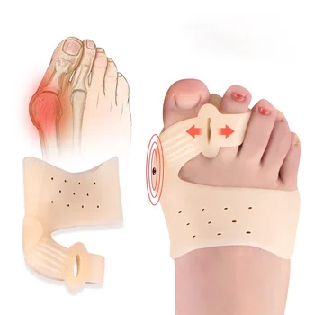 2 buc Hallux Valgus Inflamație la picior Corector Reglabil Toe Protector Osoase Ortopedice Degetul mare Degetele de la picioare Mari Separatoare de Atelă de Metri de Îndreptat