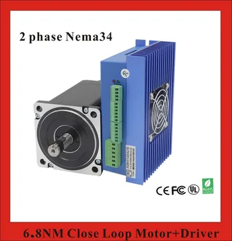2 faza 6.8 N. m Buclă Închisă Stepper Motor Servo Driver Kit 86J1895EC-1000+2HSS86H CNC Kit