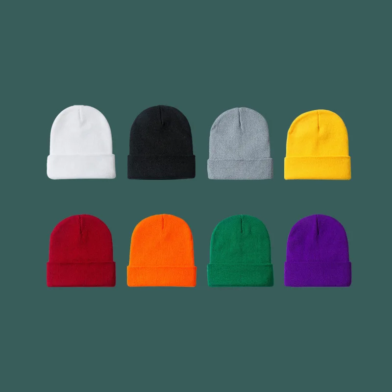 Culoare pură Căciulă de Iarnă Caldă de Lână Pălărie de Moda Multicolor Acoperire Rece Capac Bărbați și Femei Pălării