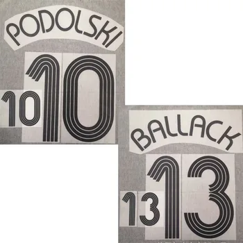 2006 Podolski Nameset Ballack Imprimare Personaliza Orice Număr De Nume Frige Fotbal Patch