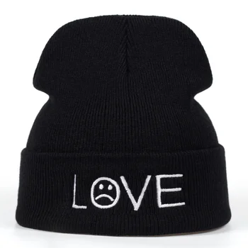2018 Brand nou Model de dragoste Pălărie Femei Tricotate Pălărie de Iarnă de Moda Chelioși Căciuli bărbați de Lână de Iarnă Capac mai Gros Capace