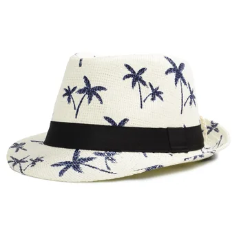 2019 Ridicata Vara Fedoras Pălărie Panama beach Pălărie de Paie Bărbați în aer liber Parasolar Pălărie Jazz Capace Femei Bărbați 2
