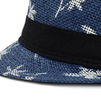 2019 Ridicata Vara Fedoras Pălărie Panama beach Pălărie de Paie Bărbați în aer liber Parasolar Pălărie Jazz Capace Femei Bărbați 3