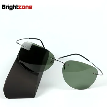 2021 cadru de Titan fără ramă Polarizat ochelari de soare Super light Oameni de Conducere oglindă ochelari de Soare Femei Bărbați Ochelari de Soare Stil de Vara