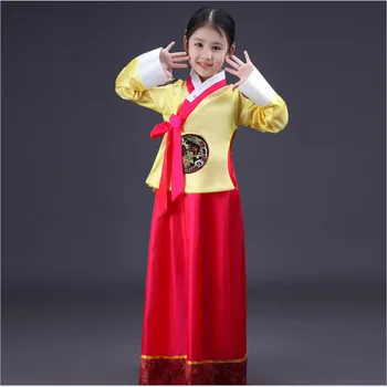 2021 Fete Hanbok Nou Tradiționale coreene Minoritate Performanța Copiilor Dans Haine Hanfu Fete Hanfu Rochie 1
