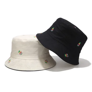 2021 Fructe de Ananas Imprimare Găleată Pălărie Pescar Pălăria în aer liber, de Călătorie Pălărie de Soare Capac Pălării pentru Bărbați și Femei 136 2